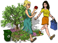 мини игра Зеленый городок